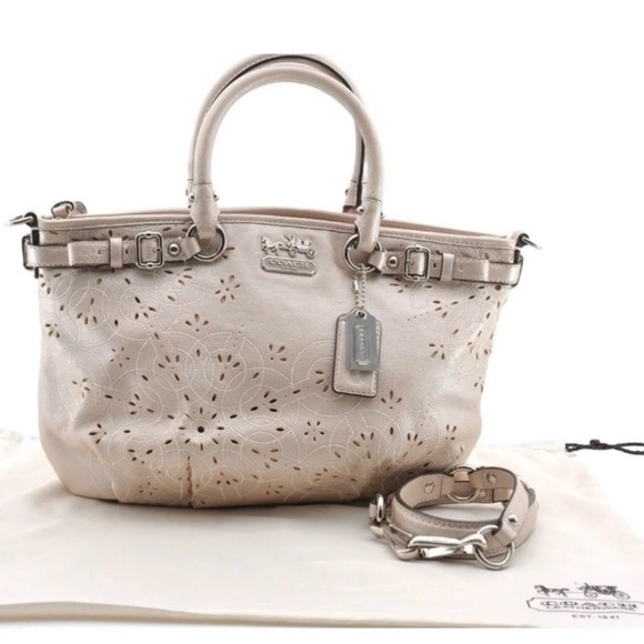 COACH SOPHIA MADISON LEATHER SHOULDER BAG - Picture 1 of 4